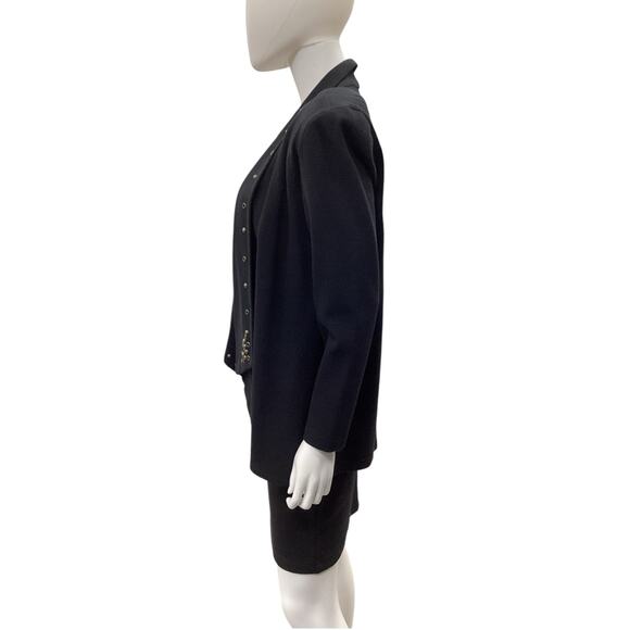 NWT Cache Set Women’s SizeS Dress+Blazer Sleeveless Dress NoClosure Blazer Black - Picture 4 of 10